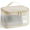 Single Layer Zipper Mesh Toiletry Bag Travel Portable Makeup Cosmetics Storage Organizer