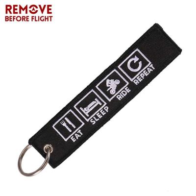 Брелок мотоциклиста "Ешь-спи-гоняй-повтори"