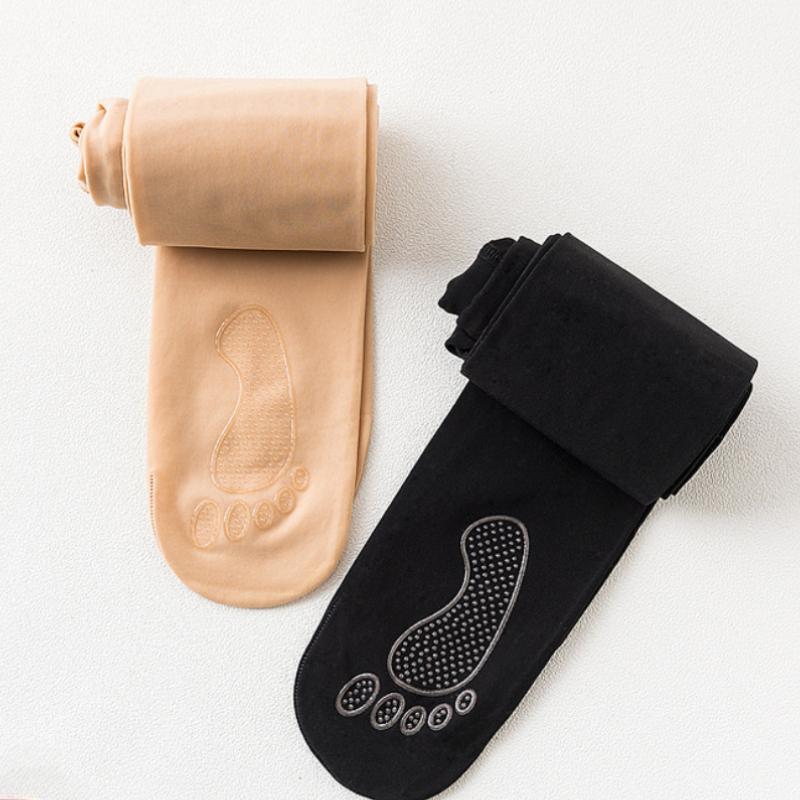 Женские силиконовые нескользящие антизацепляющие колготки для ног большого размера ультратонкие плотные колготки