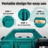 6-местный держатель для хранения аккумуляторов Makita 18V/11.1V Подходит для аккумуляторов BL18/BL11 Портативный и прочный органайзер для аккумуляторов для верстака