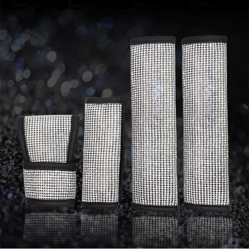 Bing Bling блестящий автомобильный чехол на руль из искусственной кожи с кристаллами и стразами, чехлы на руль для женщин и девочек, авто