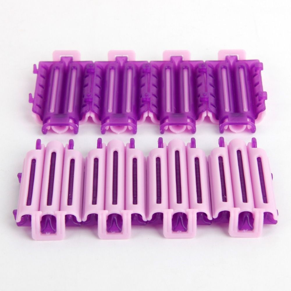50pcs/bag Plastic Wave Perm Rod Bars Pink Corn Hair Curl Rod Fluffy Clamps Rollers Professional