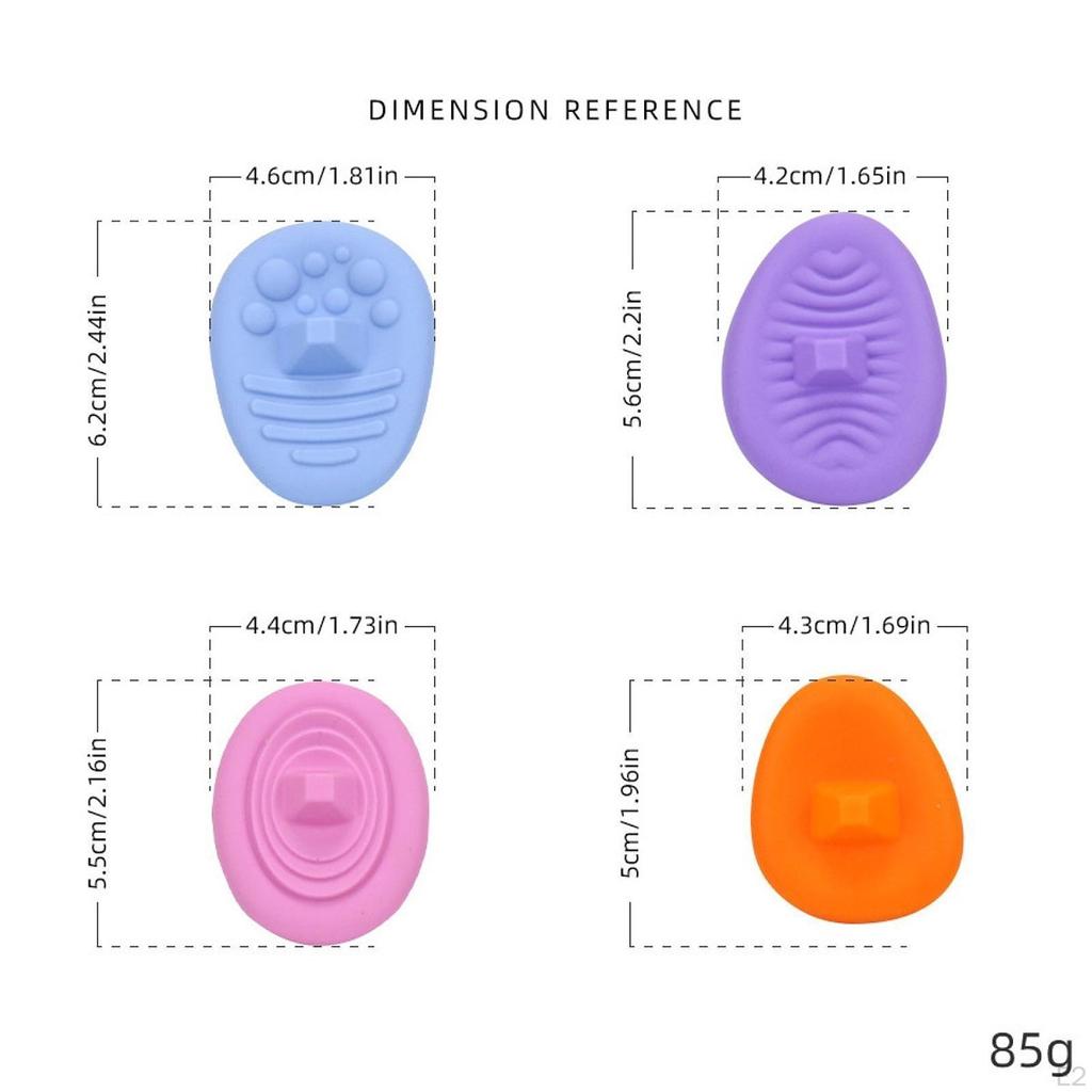 4 Pack of Silicone Fidget Rings, Fun Toy for All Ages