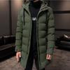 Men Winter Parka Coat Long Section Warm Thicken Jacket Outwear Windproof Coat Hooded Plus Size