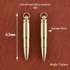 High-End Retro Brass Bullet Keychain Pen – Portable, Creative Ballpoint for Students and Parties