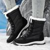 2025 New Winter Snow Boots Women's Winter Velvet Thickened Thick-soled Waterproof Northeast Warm Cotton Shoes Outdoor