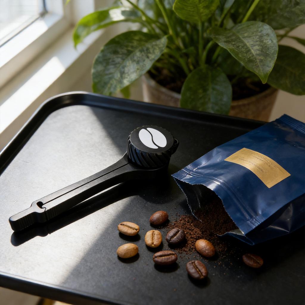 Coffee Bag Clip ( ) - Airtight Food Sealer Clamp For Coffee/Snack/Dry Goods | Plastic, Easy-Grip Handle | Preserves Coffee Freshness,