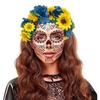 Day of the Dead Mexican Flower Crown Halloween Mexican Hair Accessories  for Women