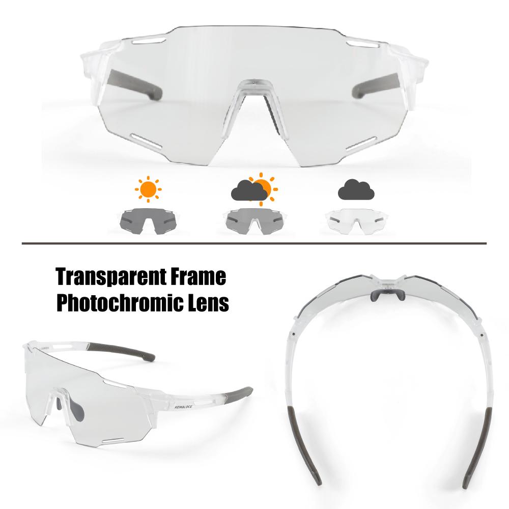 KEMALOCE Велосипедные очки мужские фотохромные очки для бега на горном велосипеде очки для вождения очки для спорта на открытом воздухе UV400 поляризованные солнцезащитные очки для рыбалки