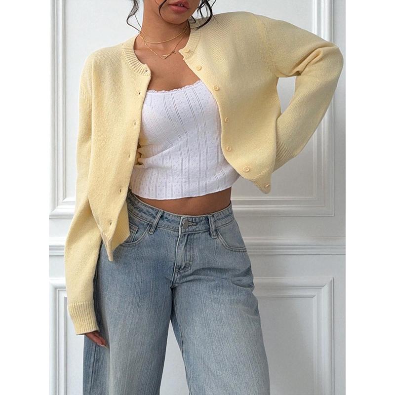 Women Autumn Winter Knitted Cardigans Sweaters Ladies Long Sleeve Single Breasted Sweater Outerwear