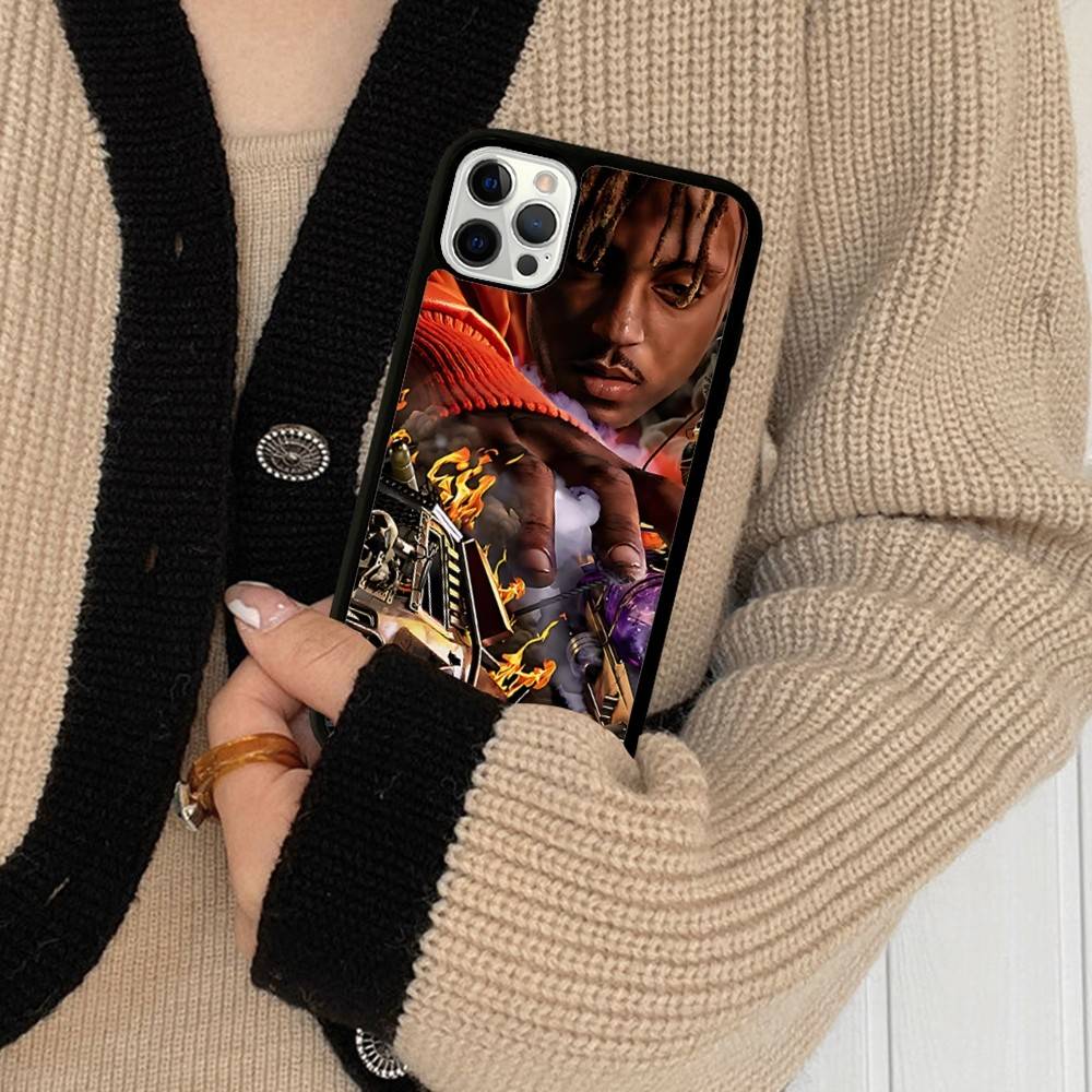 Чехол для телефона рэпера J-Juice Wrld Беспроводная зарядка PC+TPU Для IPhone 11 12 13 14 15 16 17 Pro Max Plus Чехол