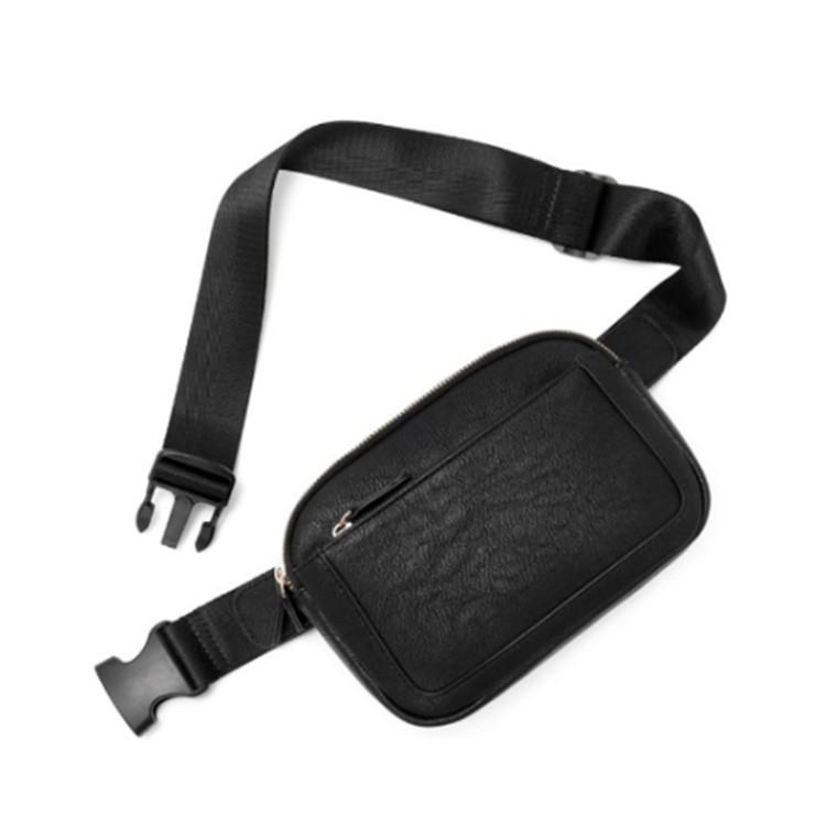 PU Leather Women's Belt Bag Adjustable Shoulder Strap Crossbody Waist Bag Fashionable Faux Leather Waist Pack
