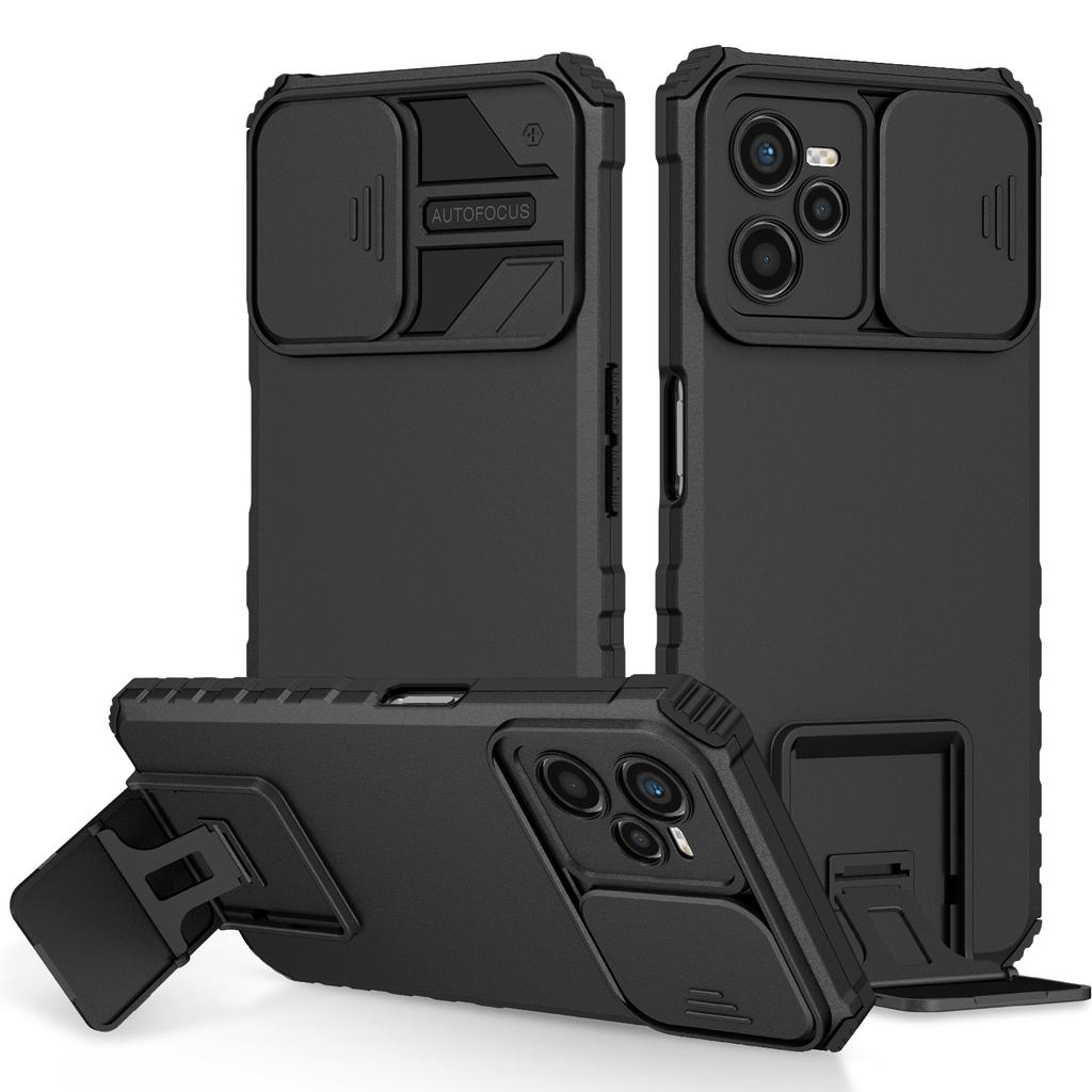 Применимо к чехлу для мобильного телефона OPPO Realme C35, Realme 9i, трехмерная подставка, A76, раздвижное окно, A74, защитный чехол