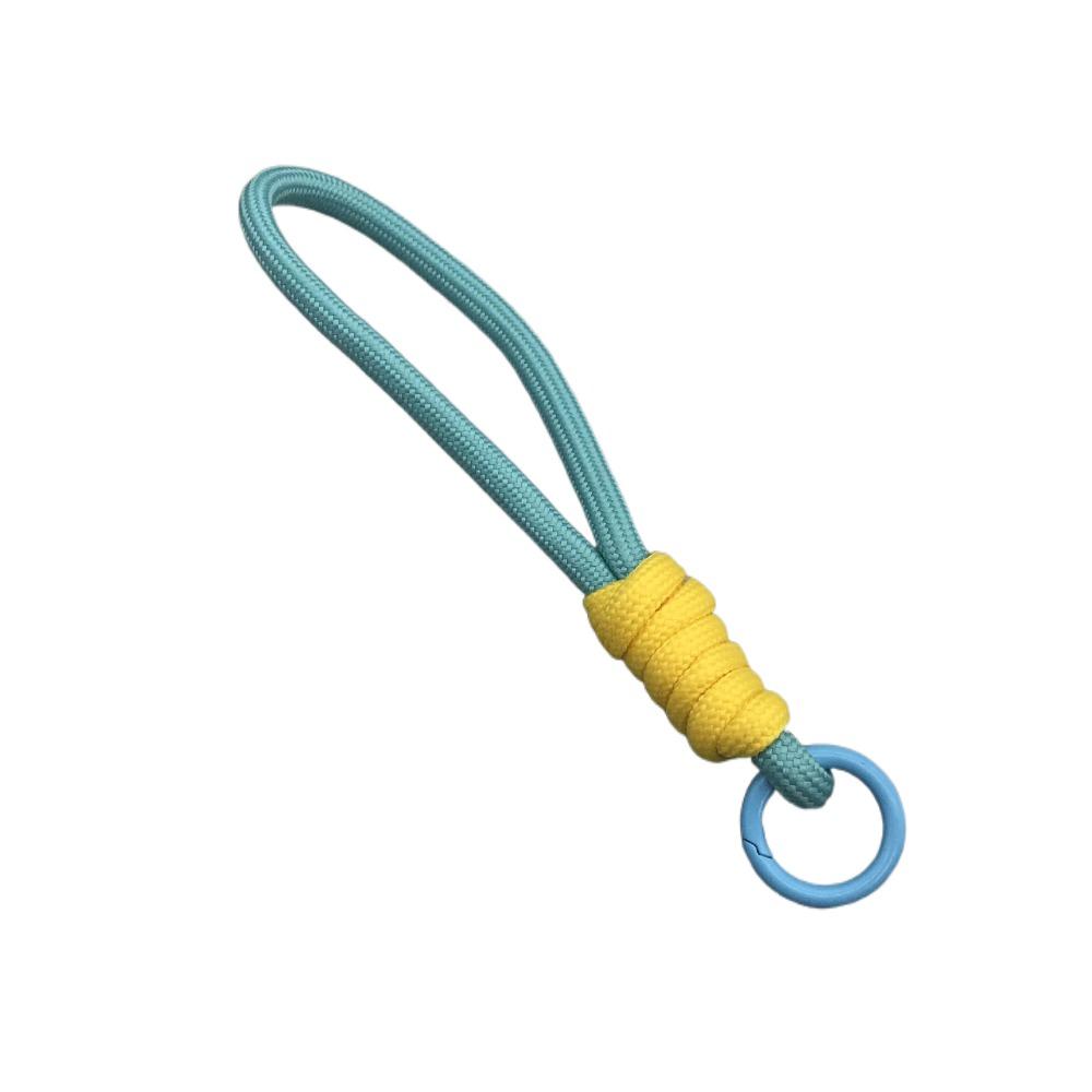 10PCS Colorful Braided Lanyard Keychain Key Ring Bag Charm Phone Lanyard Knot Rope Keyring  DIY