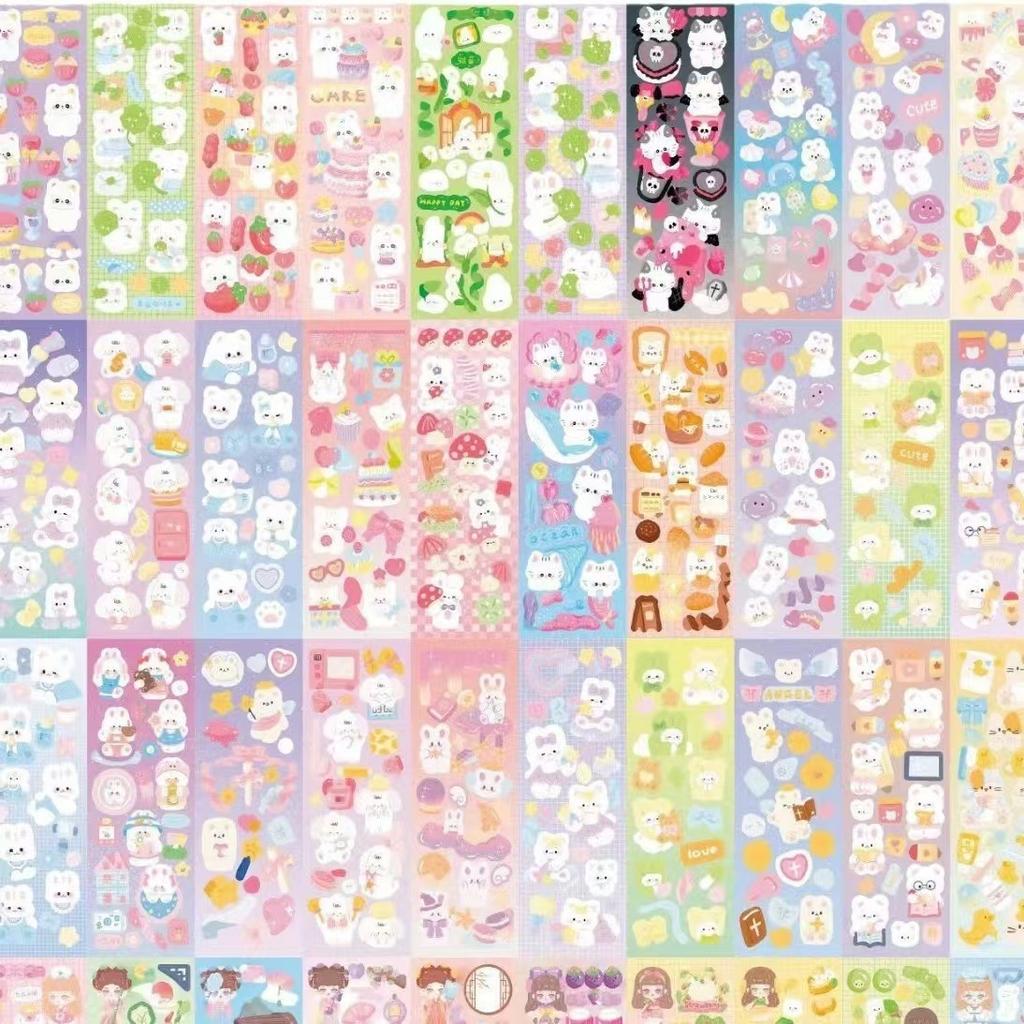 20Sheet Stickers for Students Kpop Pretty Aesthetic Cute Set Pack DIY Decor Stationery Scrapbooking