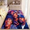 Colorful Pop Art Rug with Musicians Non-slip rug suitable for living room and bedroom sofas.