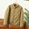 Warm Lightweight Waterproof Women's Quilted Jacket Stand Up Collar Diamond Cotton Coat Casual Loose Large Size Outerwear