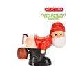 New Christmas Funny Bubble Toy Santa Claus Bubble Machine Electric Santa Butt Bubble Blower With Music Lights Xmas Kids