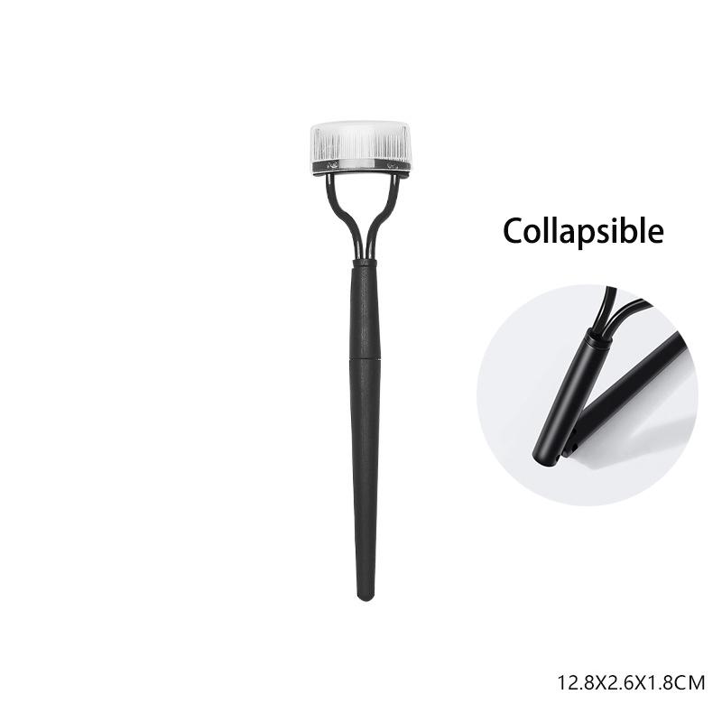 1 шт., черная складная щетка для ресниц, расческа для красоты, разделитель ресниц для макияжа, щипцы для завивки ресниц из нержавеющей стали, тушь для завивки ресниц, косметический инструмент