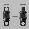 360 Degree Rotation Detachable Keychain Clip Retractable Key Chain  Hiking Accessories