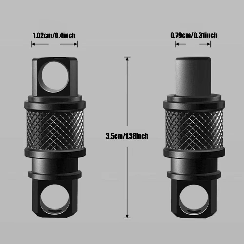 360 Degree Rotation Detachable Keychain Clip Retractable Key Chain  Hiking Accessories