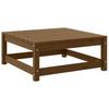 Garden Stool 70x70x30 cm Honey Brown Solid Pine Wood