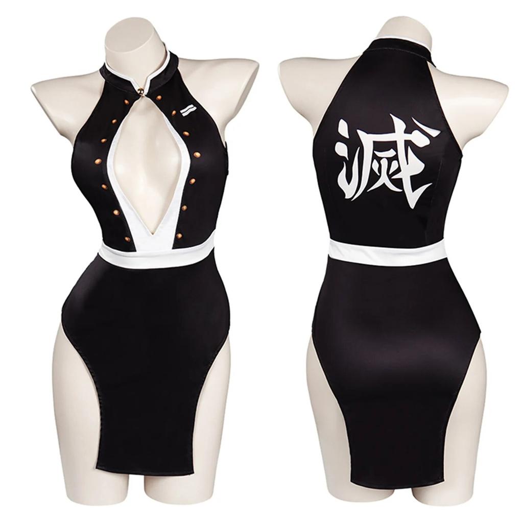 Demon Slayer Uzui Tengen Cosplay Swimsuit Sexy Robe Uzui Wife Costume Anime Outfits for Adult Men Women Mesh Role Play