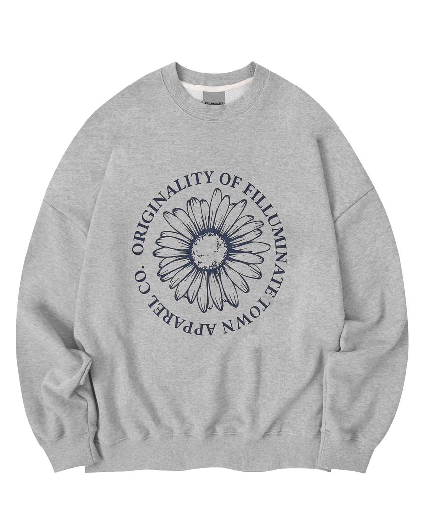 FILLUMINATE Oversized Bloom Sweatshirt - Grey