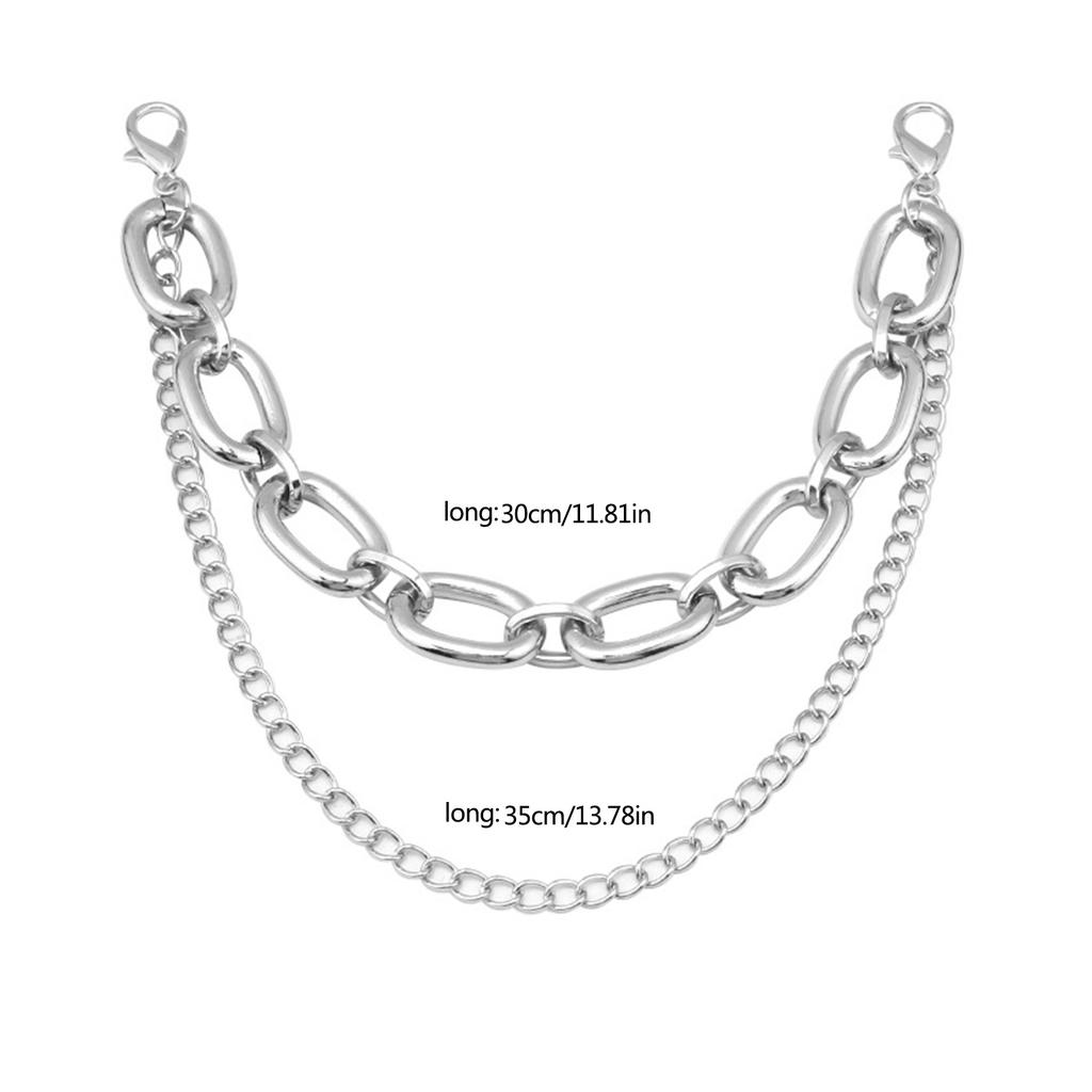 Нежная цепочка для обуви в стиле панк, цепочка для обуви, браслет для брюк унисекс, классная эстетичная цепочка для повседневной носки и вечеринок