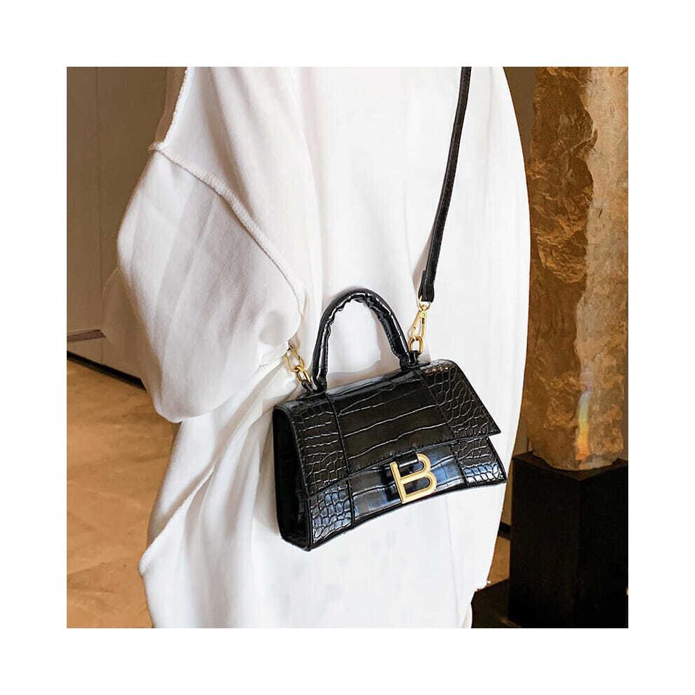 Designer Luxury Soft Top-Handle Tote Women Alligator Pu Leather Hourglass Handbag Girl Metal Shoulder Messenger Bags