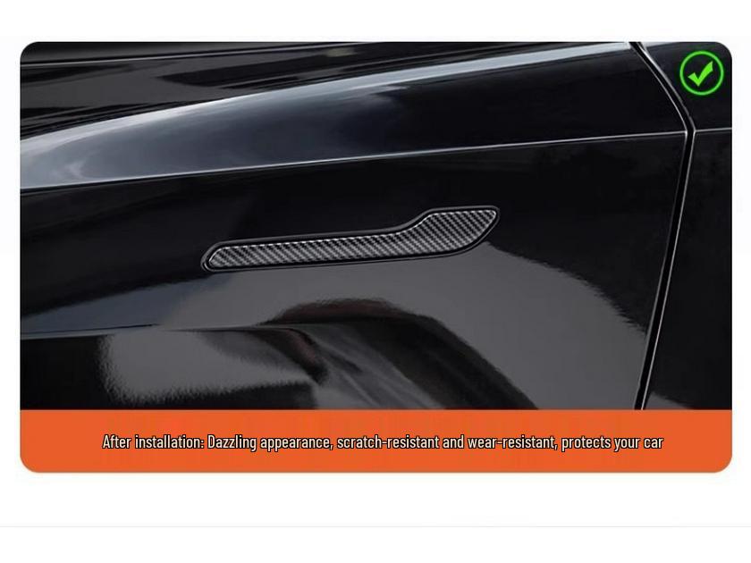 Светящаяся наклейка на ручку двери для Tesla Model Y/3 (Обновленная версия)
