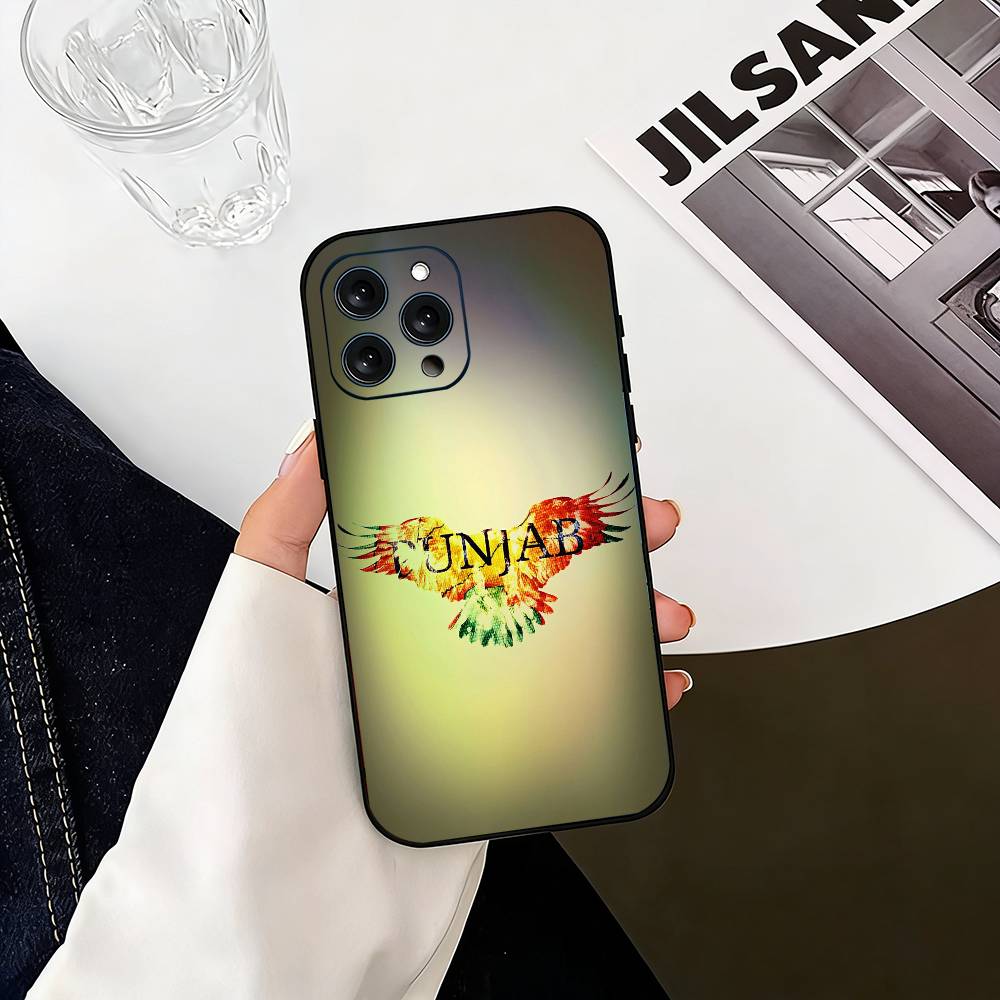 ART P-Punjab Map Phone Case Silicone Soft For IPhone 17 16 15 14 13 12 11 X XR Plus Pro Max Plus