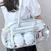 Y2K Новая Концертная Сумка Ita Bag JK Большой Вместимости Наплечная Сумка Милая Девушка Прозрачный Рюкзак Выставка Дисплей для Значков DIY Сумка Через Плечо