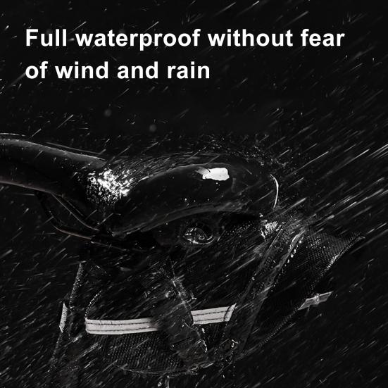 Водонепроницаемая сумка для велосипедного сиденья, большая вместительная застежка-молния, быстросъемная подседельная стойка, седло, набор для хранения инструментов со светоотражающей полосой