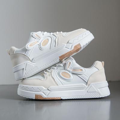 Милые белые туфли для девочек, детские весенние и осенние новинки, модные универсальные повседневные туфли на платформе