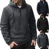 Men's Solid Color Half-Zip Sweatshirt Hoodie Men's Sports Large Size Casual Sweatshirt