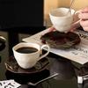 Креативная форма цветка блюдце Керамическая чашка и блюдце Обеденный стол Кофейная чашка Кружки для молочного чая Чашка для послеобеденного чая Контейнер для фруктового сока