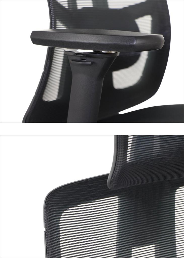Akcent Plus Black Self-Weighing Mechanism 4D Armrests