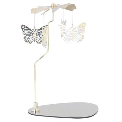 Подсвечник круглый треугольный поднос романтический европейский стиль нержавеющая сталь вращающийся ароматерапевтический подсвечник в виде колокольчика