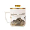 Teaxun 'Jiangshan Yonggu' Jade Porcelain Tea Infuser Mug