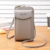 Women High Quality Cell Phone Pocket Fashion PU Leather Card Holders Small Crossbody Bag