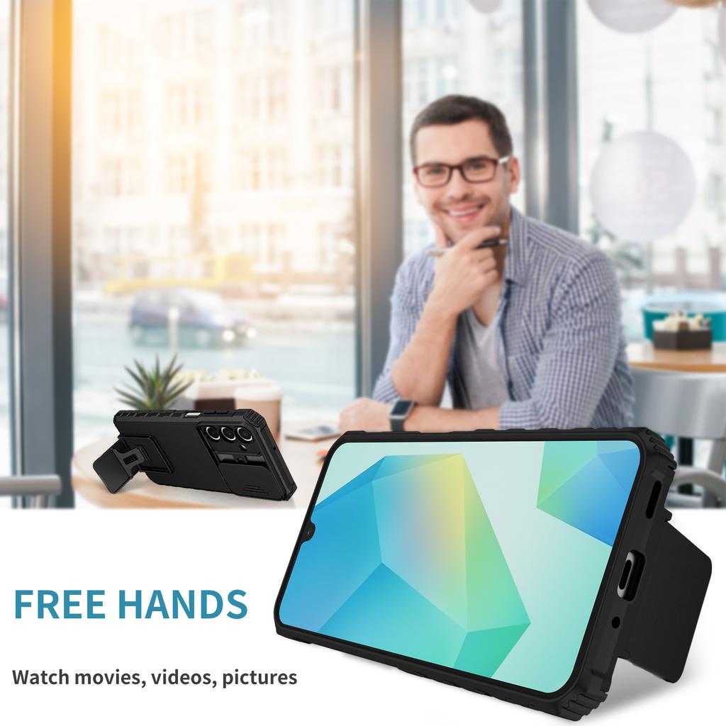 Чехол для телефона с выдвижной шторкой для камеры для Samsung Galaxy S25 Plus Edge S24 Ultra S23 FE S22 A36 A56 A16 5G A55 A54 A35 A15 A14 A34 Задняя крышка