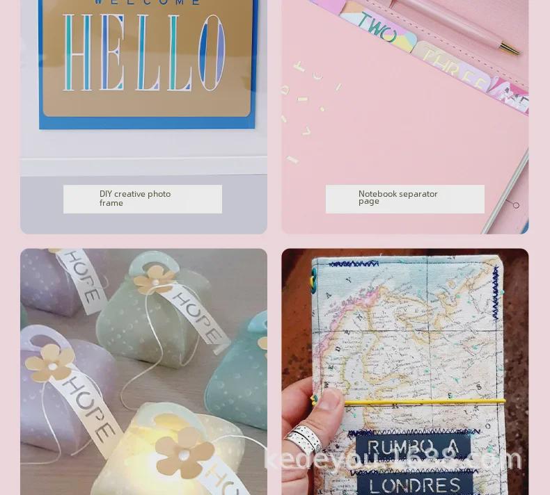 Машина для тиснения букв KEDEYU DIY для поздравительных открыток ручной работы с набором из 26 букв