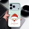 Festive Peeking Santa Claus Design Protective Phone Case For iPhone 17 Pro Max Air 16 15 14 13 Pattern TPU Soft Phone Case Cover