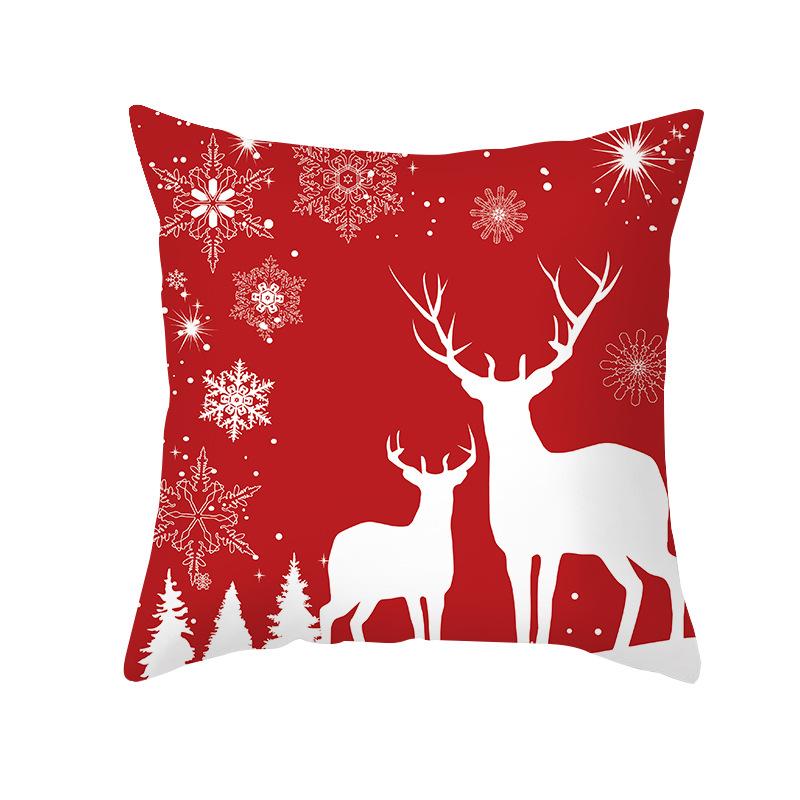 Желаю Рождественская наволочка Персиковая кожа Принтованная Водонепроницаемая Наволочка для подушки Товары для дома Наволочка