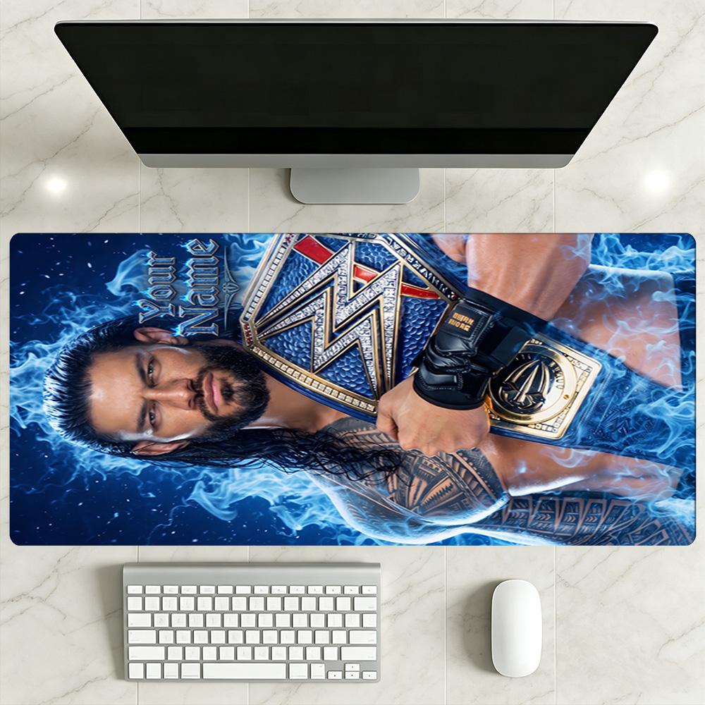 Wrestlemania Customized Name Mouse Pad Gaming Laptop Mouse Pad Study Desk Mat Non-Slip Rubber Bottom Office and Gaming Desk Decoration