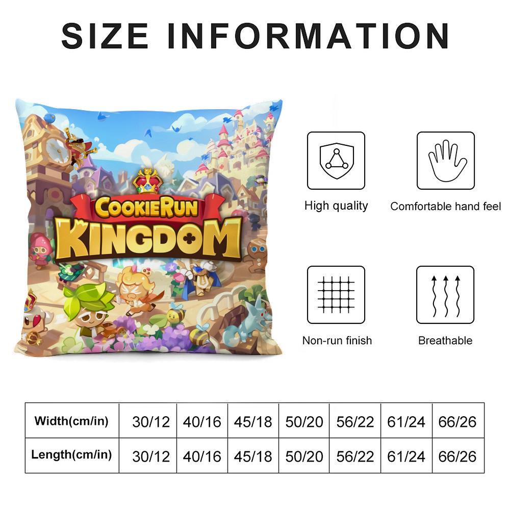 Горячая игра C-Cookie Run Kingdom Наволочка Декоративная наволочка для дивана в гостиной Простая домашняя легкая роскошь Печатная подушка