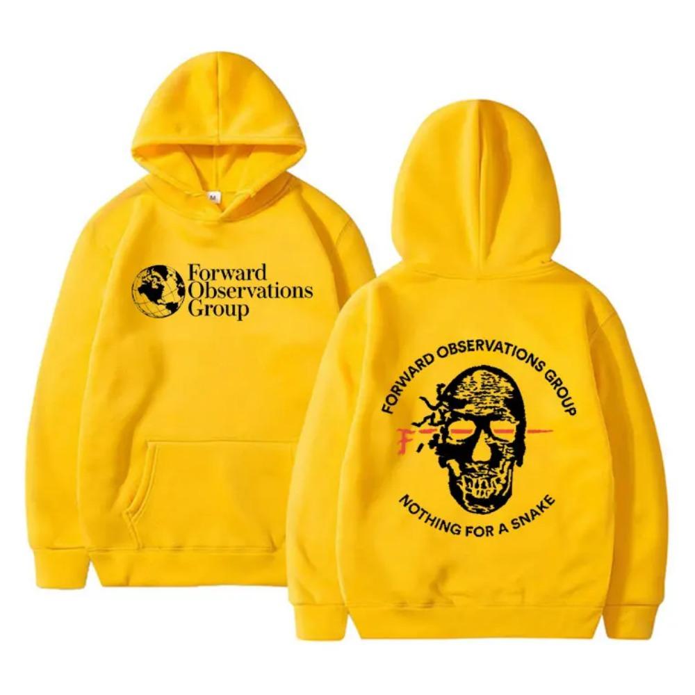 Forward Observations Group Nothing for A Snake FOG Graphic Hoodie Men Women Gothic Skeleton Vintage Hoodies Streetwear
