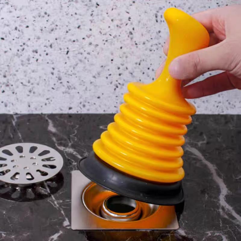 Multi-Purpose Plunger for Clearing Clogs in Drains, Toilets, Sinks, Pools, and Floors