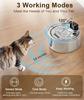Cordless Rechargeable Pet Drinking Fountain 4L Stainless Steel Automatic Water Bowl Dispenser for Cat Dog Home